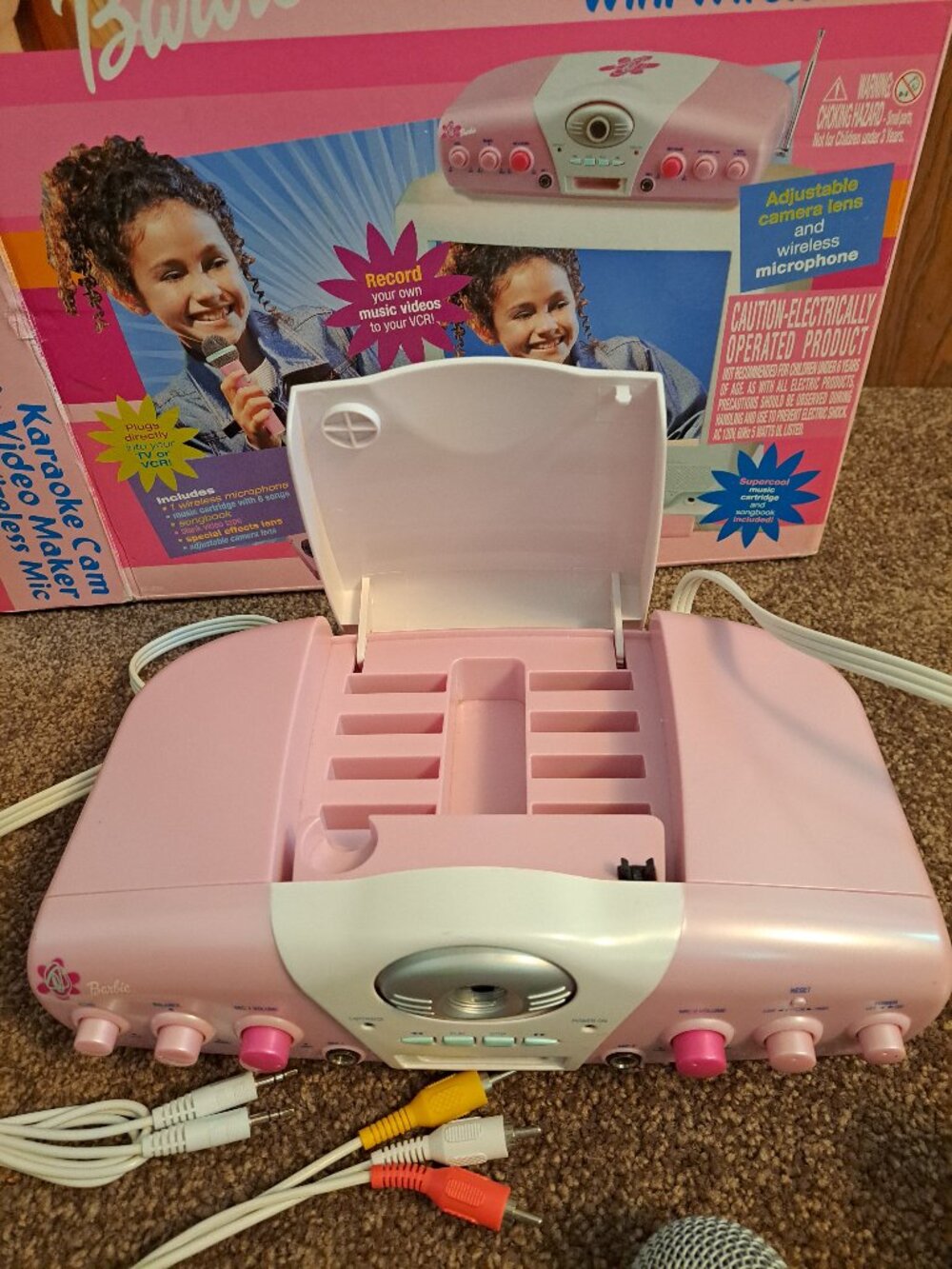 Vintage 2003 Mattel Barbie Karaoke Cam Music Video Maker With Wireless Mic W/Box - Picture 11 of 16